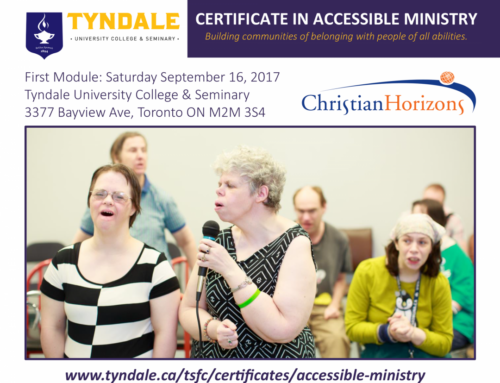 Tyndale Certificate in Accessible Ministry