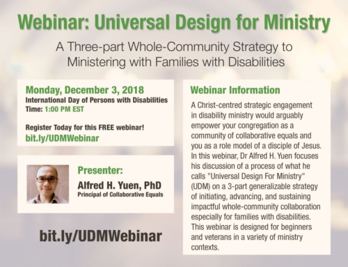 December 3rd Webinar: Universal Design for Ministry