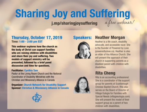 Sharing Joy and Suffering (Webinar, October 17 2019)